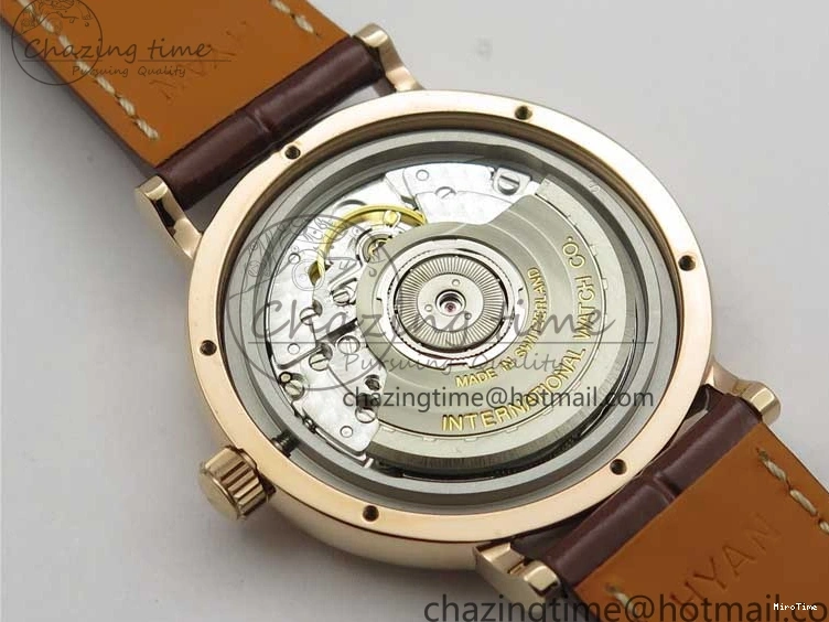 MIROTIME 1226 Portofino 37mm RG V7F 1:1 Best Edition Gray Dial on Deep Brown Leather Strap A SunProtective 7090